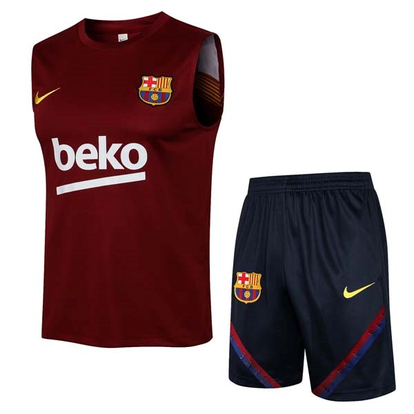 Trikot Barcelona Komplett Set ärmellos 2022 Rote